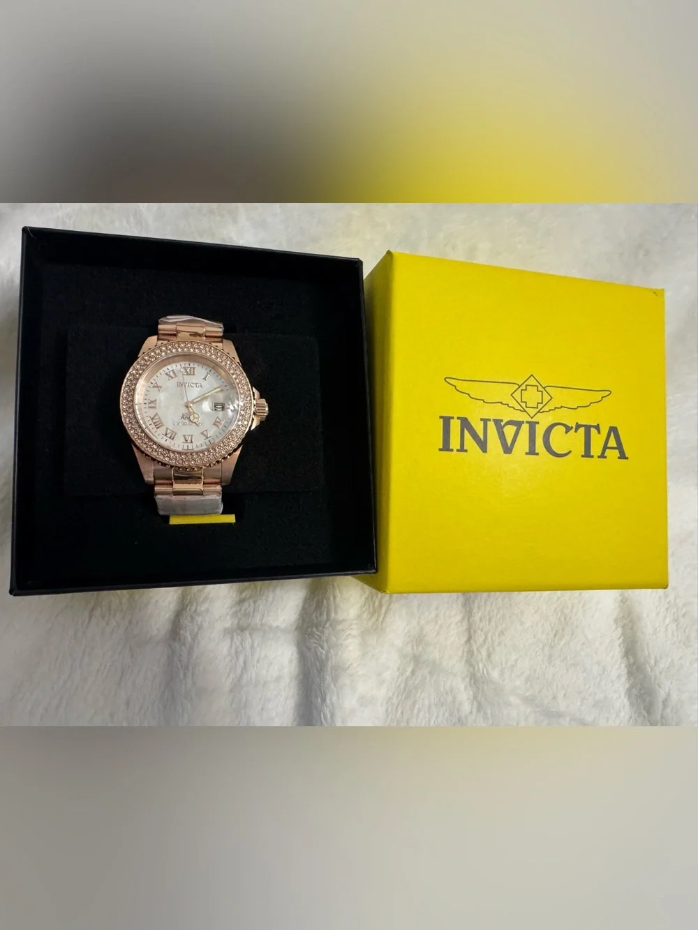 Invicta Angel Swiss Ronda 515 Womens Watch Mother of Pearl Dial 40mm (24615)